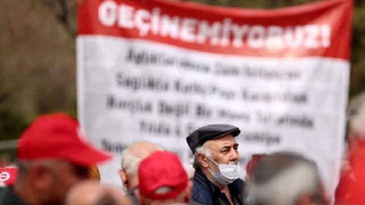 Emeklilerden Ankara'da zamlara karşı miting