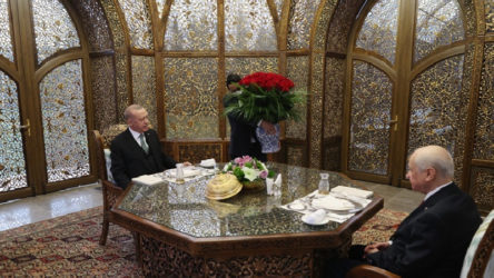 Erdoğan ve Bahçeli, iftar için 'Özbek Otağı'nda