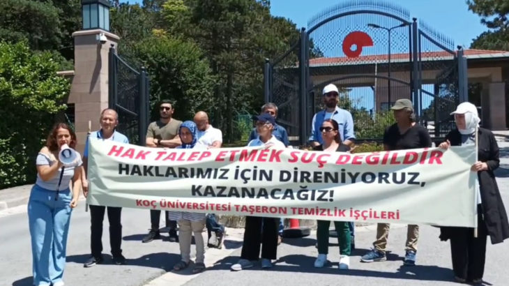 Koç Üniversitesi işçilerini işten attı: Hak talep etmek suç değildir
