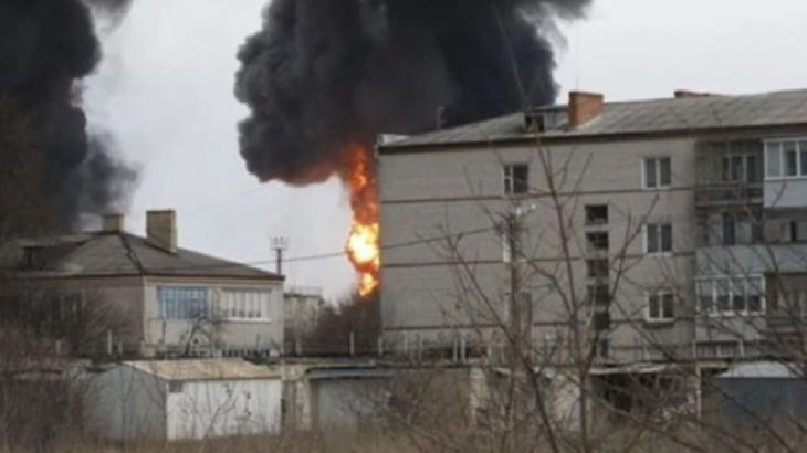 Rusya’nın Ukrayna sınırında patlama