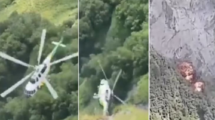Gürcistan'da helikopter düştü: 8 ölü