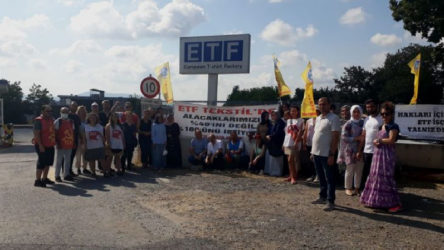 TKH'den direnişteki ETF işçilerine dayanışma ziyareti
