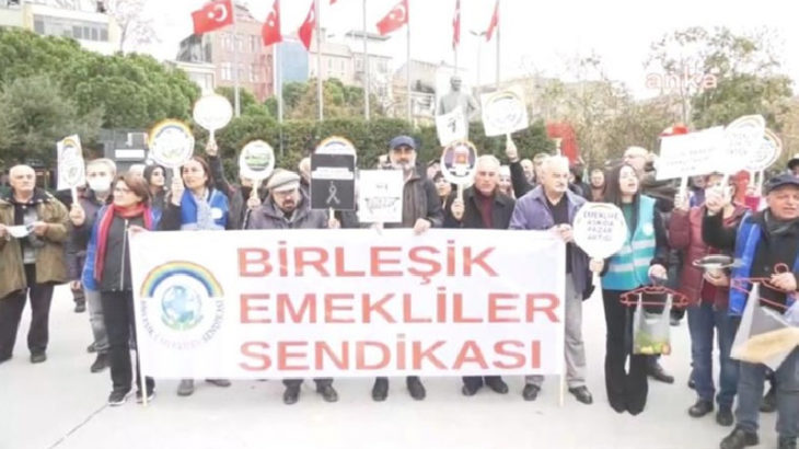 Emeklilerden İstanbul'da eylem: 20 yılda bizden alınanı geri verin