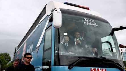 Kılıçdaroğlu'nun seçim otobüsüne saldırı