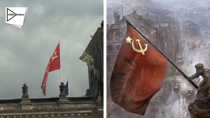 VİDEO | Reichstag'a Zafer Sancağı asıldı