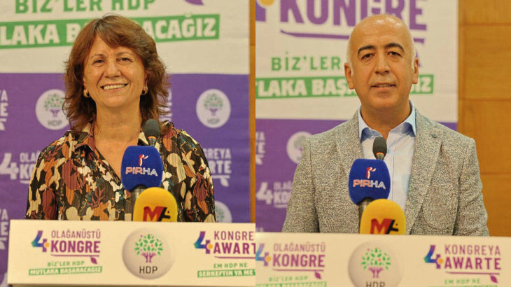 HDP'nin yeni Eş Genel Başkanları Sultan Özcan ve Cahit Kırkazak oldu